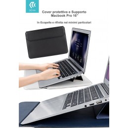 Cover protettiva per Macbook Pro 16'' con Supporto Nera