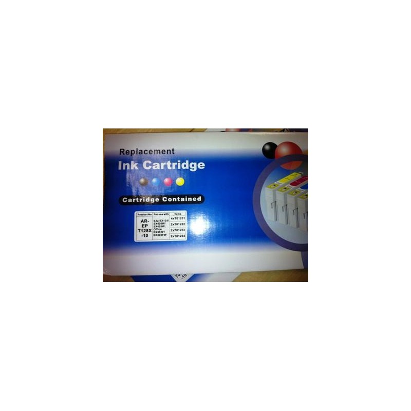 10 Cartucce Compatibili T1281-1282-1283-1284 (4xNere + 6 colori)